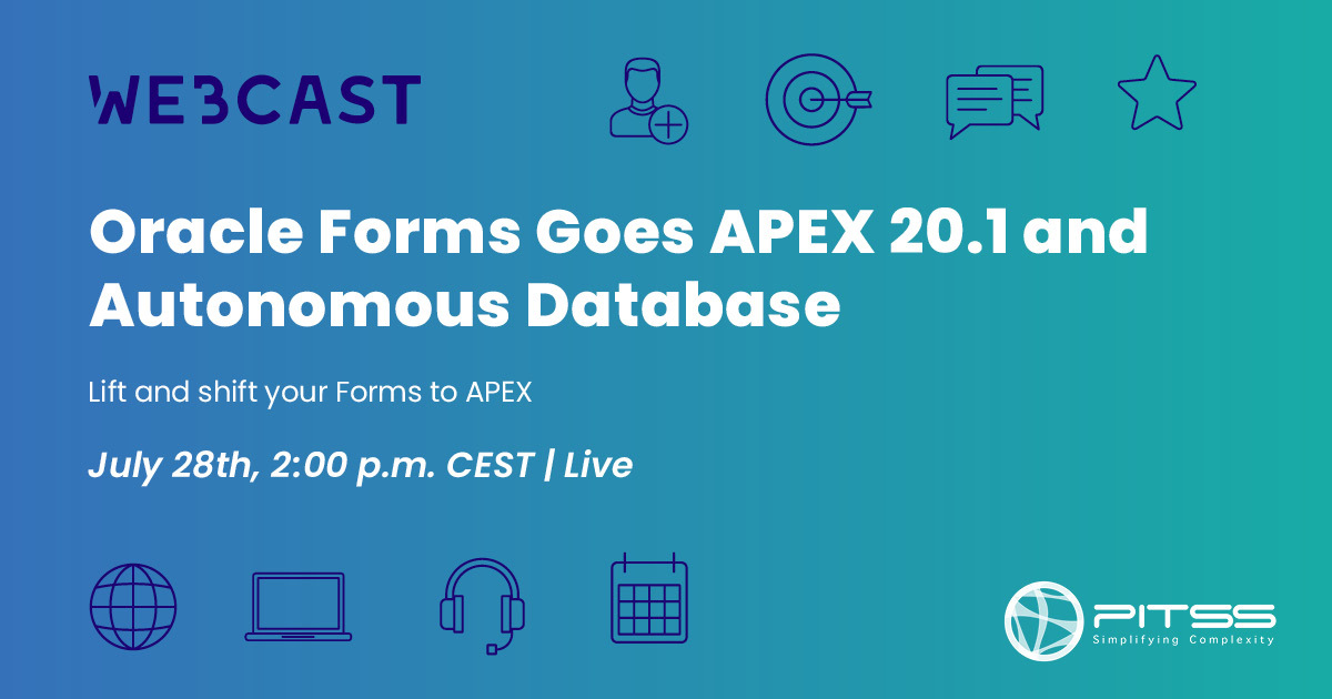 [Webcast] Oracle Forms Goes APEX 20.1 and Autonomous Database