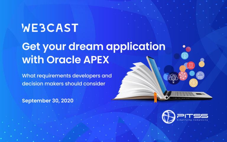 [Webcast] Get your dream application with Oracle APEX